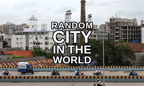 random cities in the world.